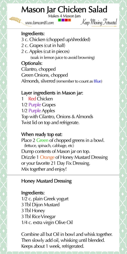 Mason Jar Chicken Salad