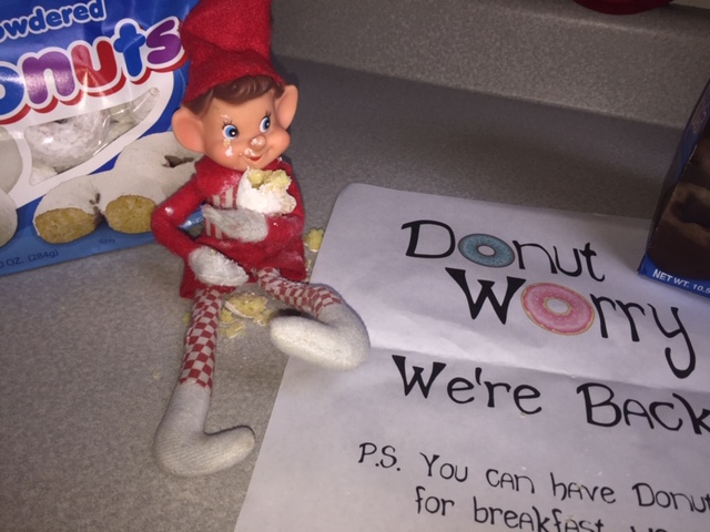 Elf on the Shelf Donut Worry tamcam10 4