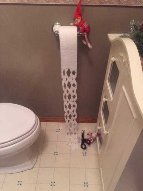 Elf on the Shelf Snow Flake Toilet Paper tamcam10