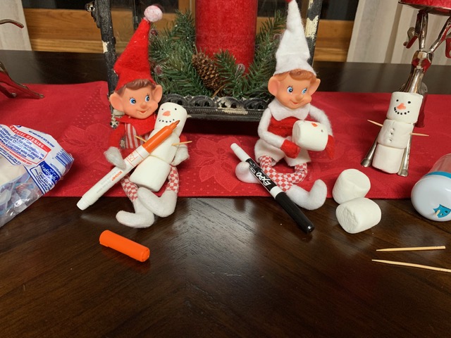 Elf on the Shelf Snowman Marshmallows tamcam10