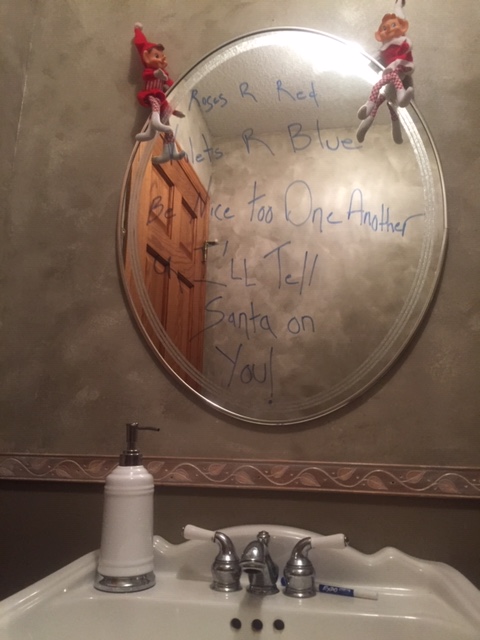 Elf on the Shelf tamcam10 Roses are Red