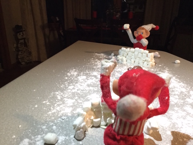 Elf on the Shelf Snowball Fight tamcam10 2