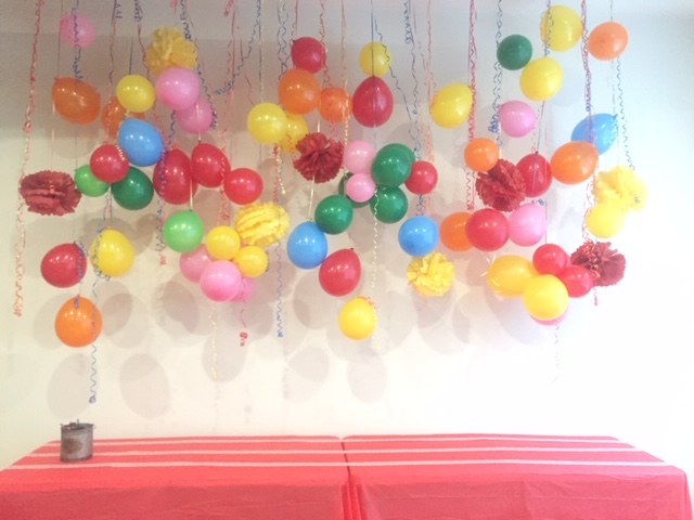 balloons birthday decor curling ribbon tamcam10