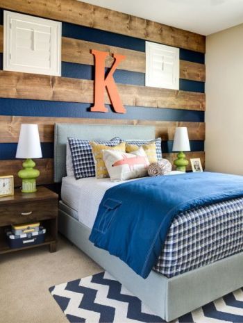 boys bedroom wall idea wood planks tamcam10