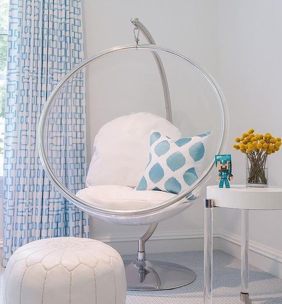 girls bedroom decor ideas hanging chairs swings tamcam10 3