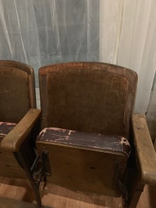 Vintage Theater Chairs Aging Wood After tamcam10