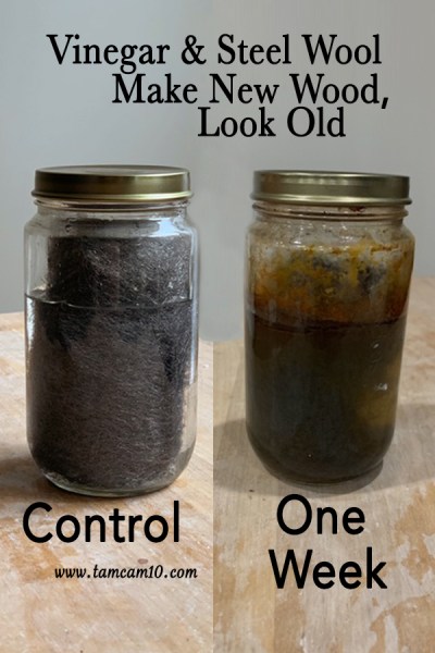 Vinegar Steel Wool Stain Make New Wood Look Old