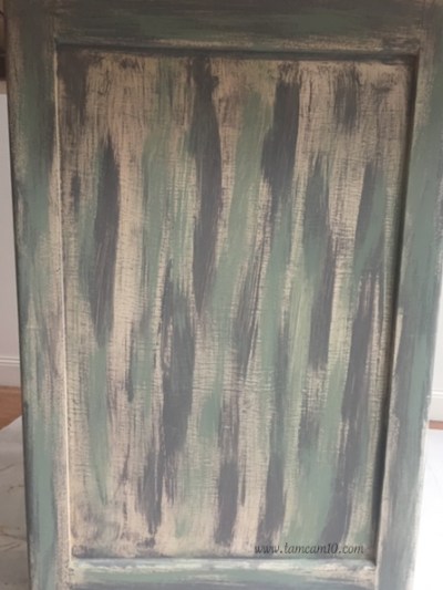 Furniture Makeover Rolling Laundry Table During Chalk Paint tamcam10 copy