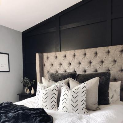 Tufted Headboad Buy Ashley Furniture Grey Dark Walls Wingback