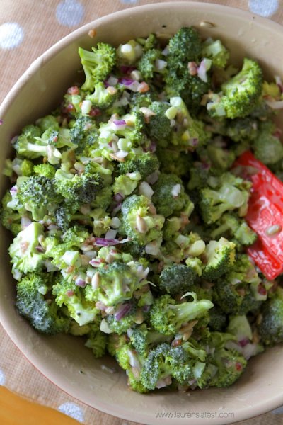 Broccoli Bacon Salad Family Reunion Side Dish Laurens Latest