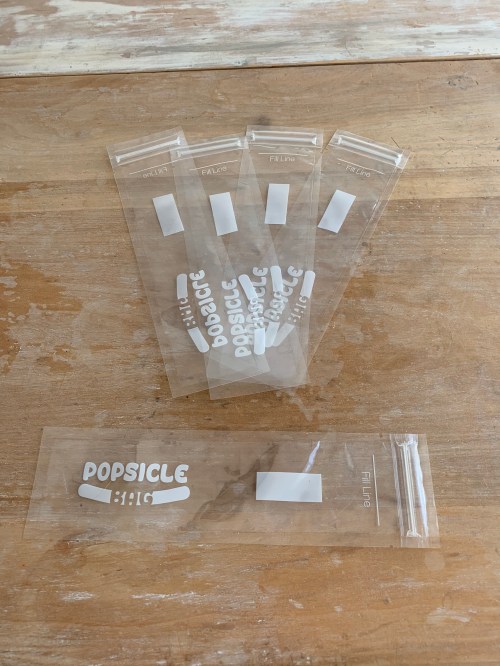 Freeze Pop Bags Ziplock