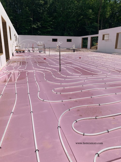 Pink Foam Insulation In Floor Heat Tubing Wisconsin tamcam10