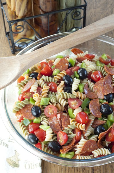 Italian Salad Family Reunion Dish to Pass Wishesndishes