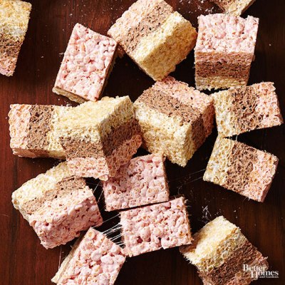 Neapolitan Marshmallow Treats