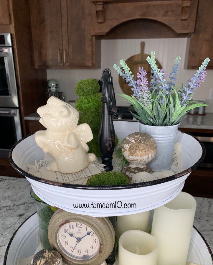 Tiered Tray Decor Spring Vintage Finds Farmhouse tamcam10