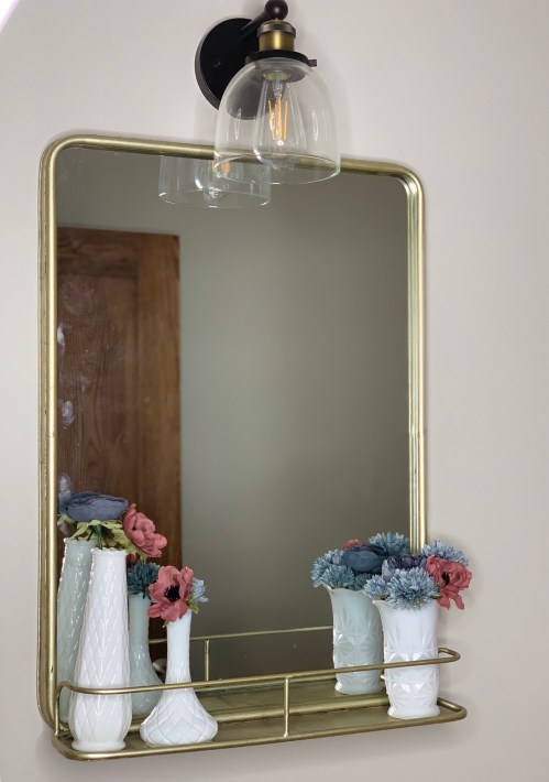 Spring Decor Pharmacy Mirror Gold Small Bathroom tamcam10