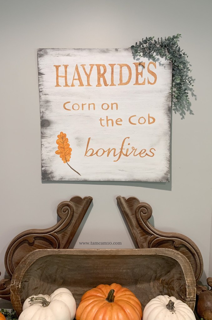 Fall Decor | Wall Decor | Hand Painted | Hayrides | Corn on the Cob | Bonfires | tamcam10 |